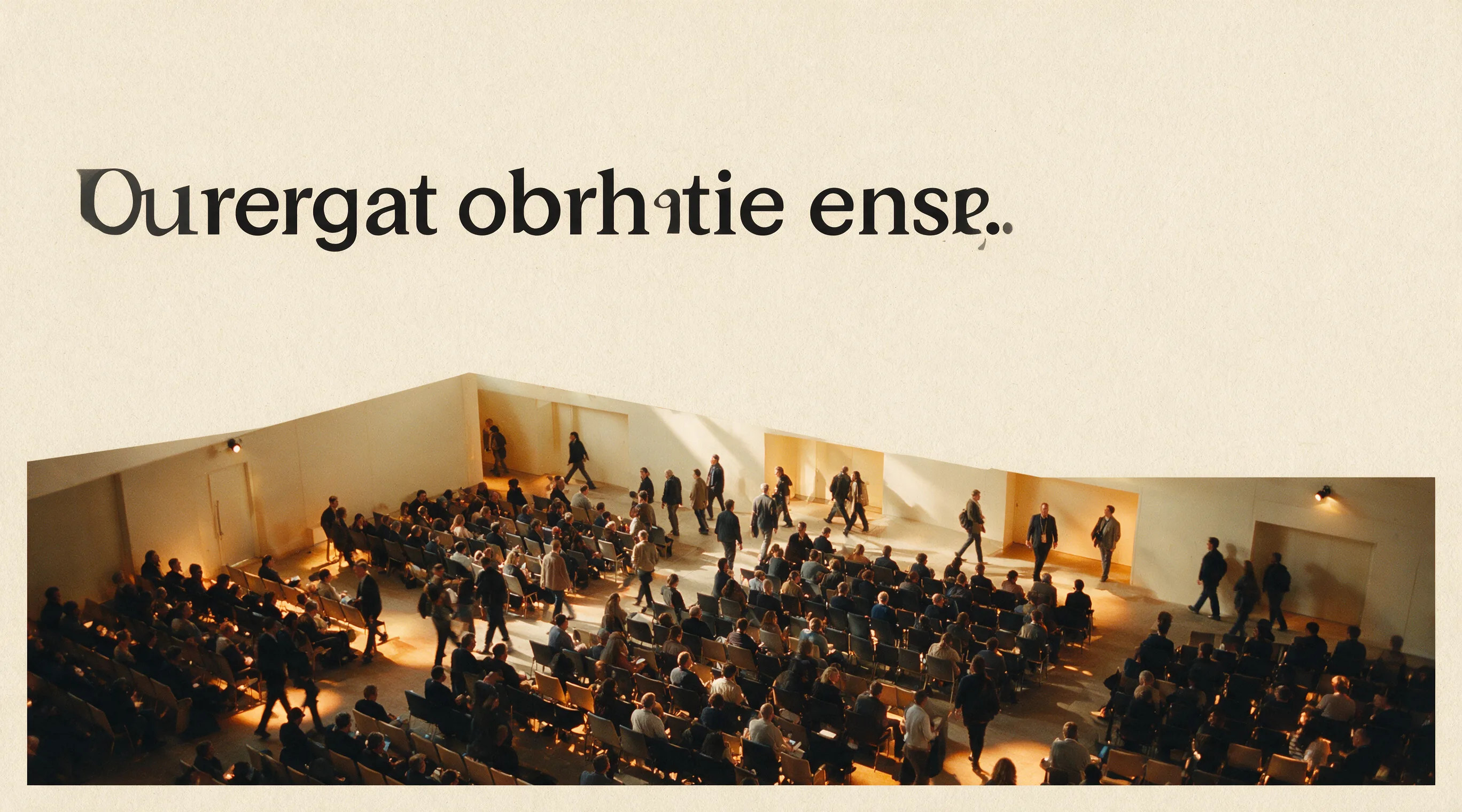 Abstract visualization of a large technology conference and community leadership